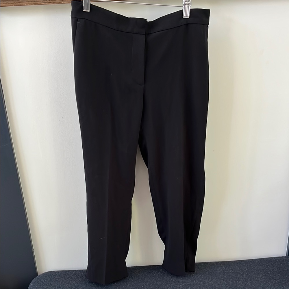 Hatch Black Trousers Classic Straight-Leg Design